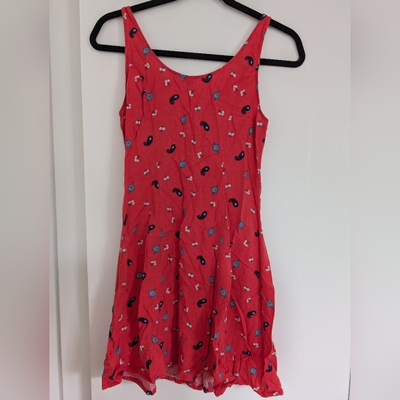 H&M Pink Paisley Button Up Dress Size M - Picture 2 of 3